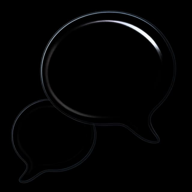 3D chat bubbles